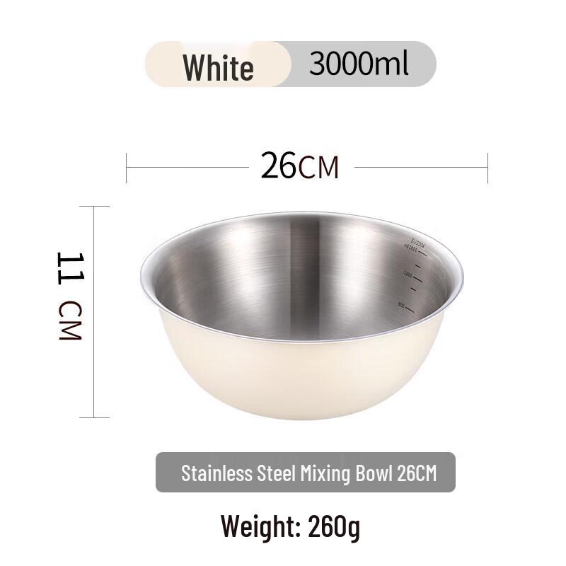 Food-Grade Stainless Steel Kitchen Bowl