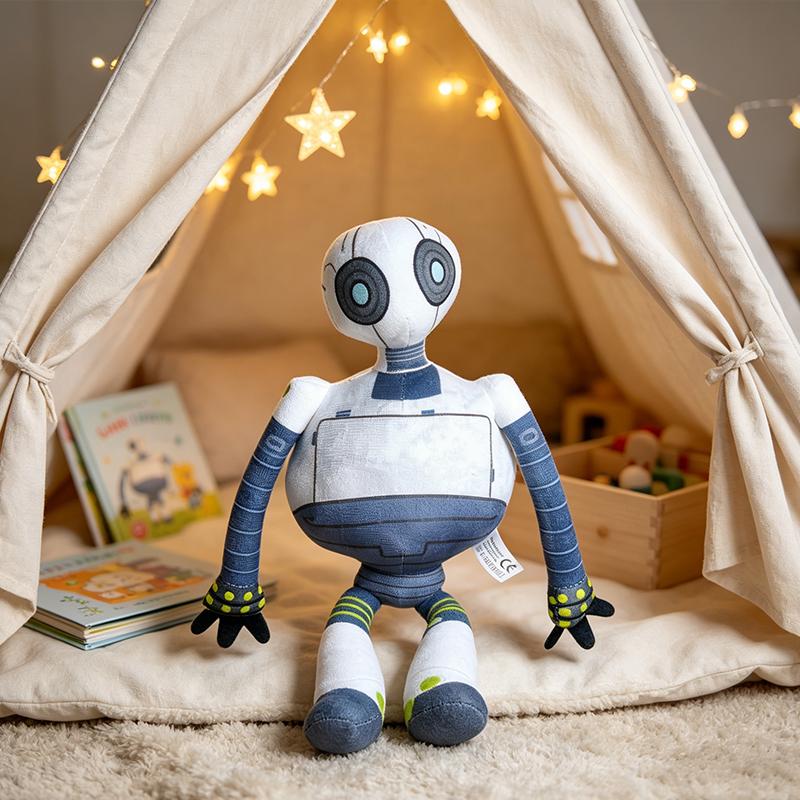 38cm Roztomilý Kreslený Robot Plyšová Panenka Měkká Nadýchaná Figurka Hračka Sběratelská Dekorace Pro Narozeniny Vánoční Dárek