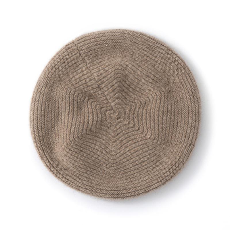 Women s Cashmere Knit Bucket Hat - Thick Autumn & Winter Wool Beret Wrap Cap One Size