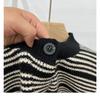 Dimanaf 2025 Autumn Striped Vest Women Sleeveless Sweaters Knitting Colorful Buttons Casual Style Loose Sweater