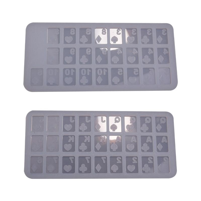 DIY wypełniacz kart pokerowych Quicksand silikon epoksydowy forma DIY brelok wisiorek biżuteria forma do tworzenia prezentów walentynkowych