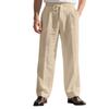 Autumn Loose-Fit Breathable Linen Casual Men's Minimalist Trendy Relaxed Beach Trousers