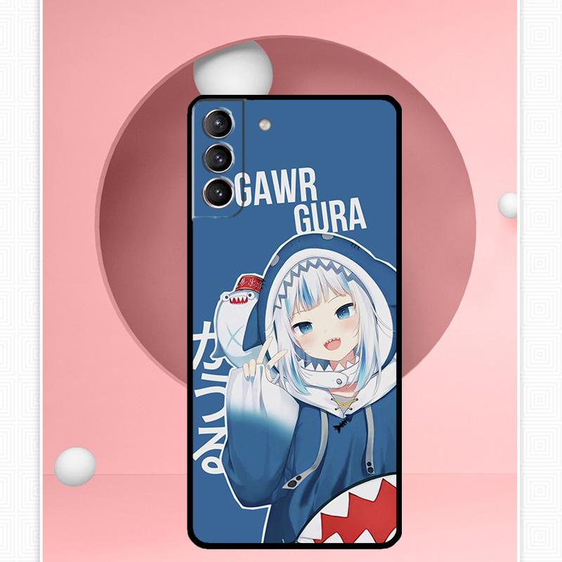 Gawr Gura Hololive Mädchen Cover Für Samsung Galaxy S23 S24 Ultra S8 S9 S10 S22 Plus Note 10 20 Ultra S20 S21 FE Hülle