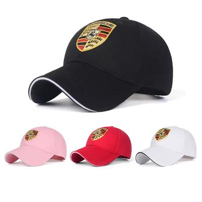 Embroidery Car Logo Baseball Cap Adjustable Sports Hats Outdoor Hats For Porsche 911 718 Taycan Panamera Cayenne Boxster Cayman