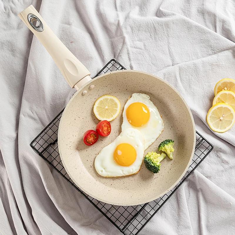 Tigăi antiaderente ultra cu înveliș derivat din piatră NON-TOXIC Tigăi de piatră Tigăi Granit Omelet Pot Instrument de gătit