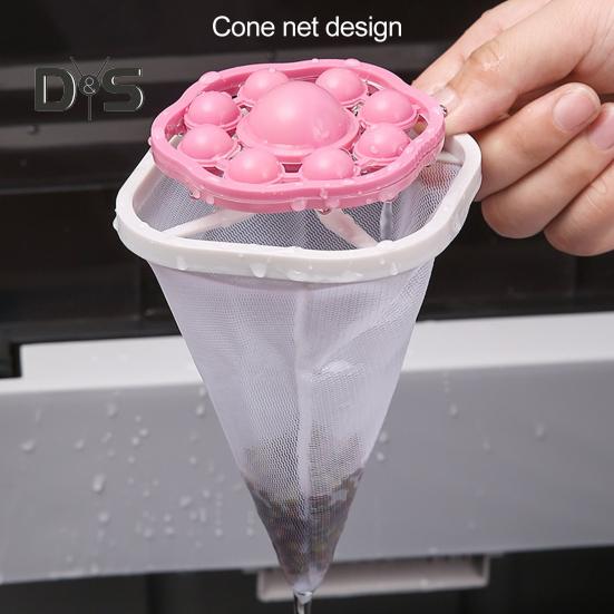 3-teiliger Haarentferner für Waschmaschinen, schwimmender Haarfilter-Netzbeutel, zur Entfernung von Wäsche, klare Abflussverstopfung, Schmutzsammler