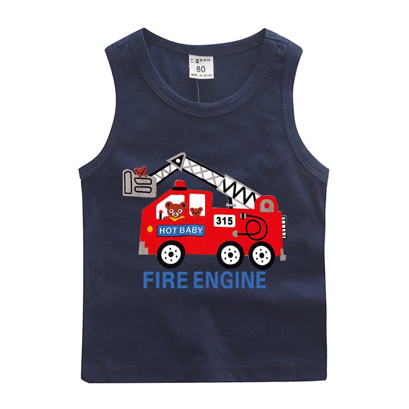 Boys' 100% Cotton Sleeveless Camisole - Trendy Summer T-Shirt Layer & Casual Vest