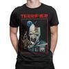 Terrifier Art Clown T-shirt för män Ren bomull Kreativa t-shirts Rund hals Skräckfilms-tees Kortärmad Kläder Plusstorlek