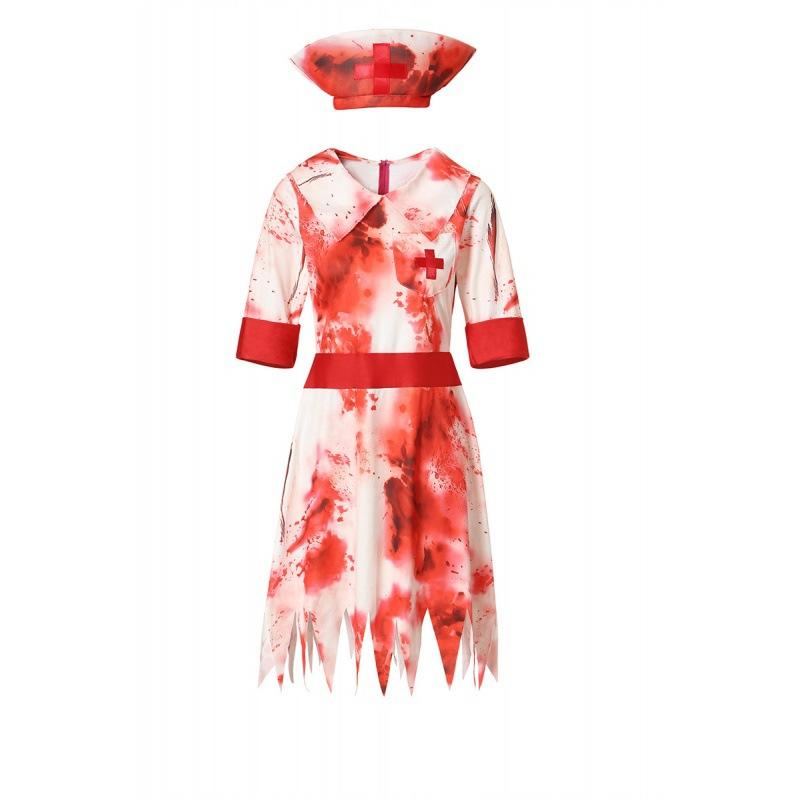 Halloween Horror Bloody Vampire Zombie Costume Nurse Halloween Ball Play Costume