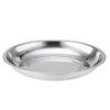 SIFAR 14cm Stainless Steel Round Dinner Plates (10-Pack)