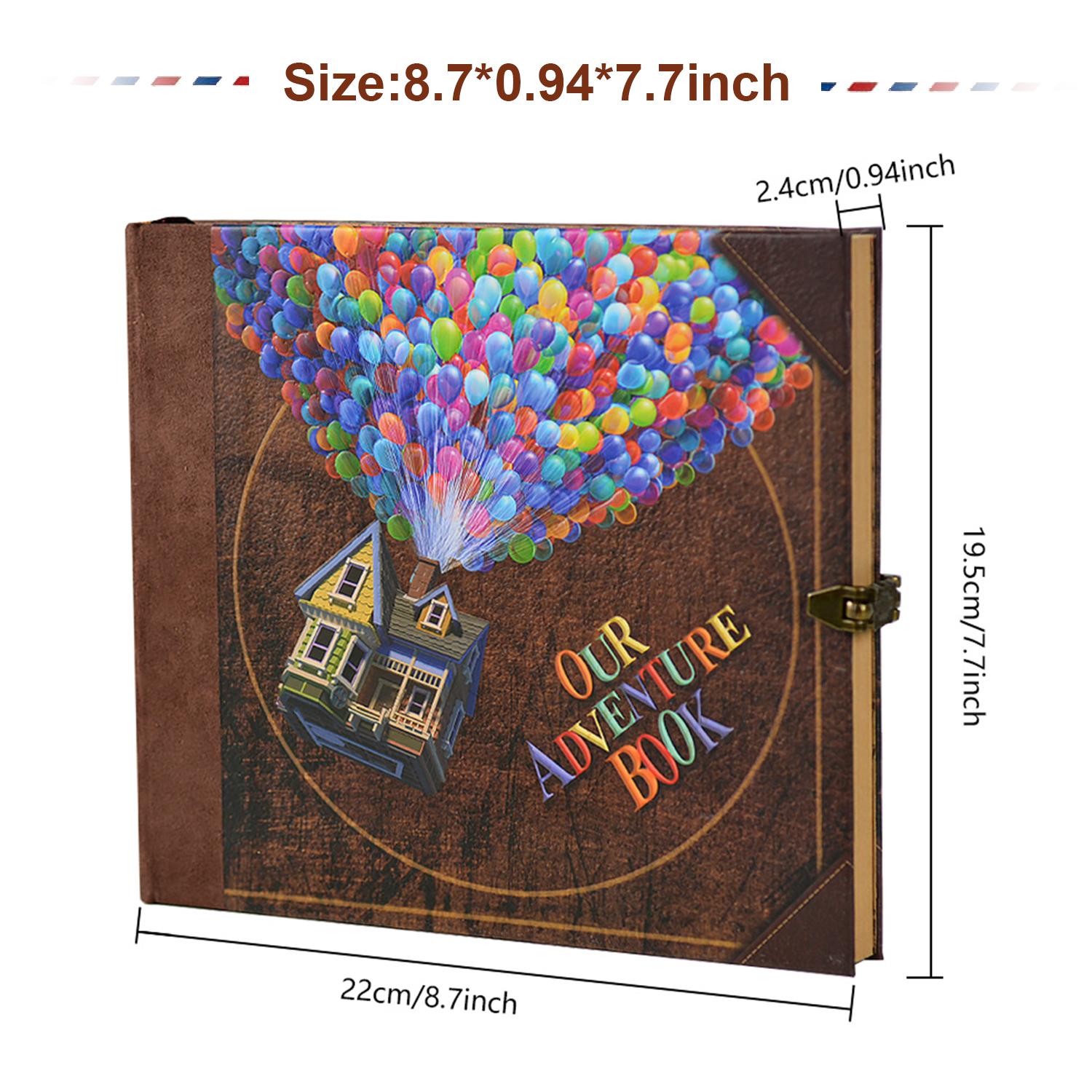 

Книга приключений Дневник путешествий Альбом Скрапбук Ретро стиль Сувениры из путешествий Гостевая книга DIY Юбилей Свадьба Подарок другу Леди