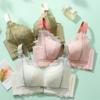 Full-cup Large-sized Bra for Women Anti-sagging Breast Retraction No Underbra Adjustable Thin Lingerie Push Up Bra