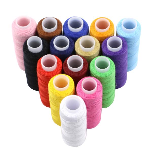 24 Spools of Sewing Threads Polyester Threads for Saddlery Tent