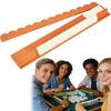 1 Conjunto de Rack de Mahjong com Padrão de Casco de Tartaruga com Empurrador Magnético Destacável Acabamento Brilhante Acrílico Porta-Peças de Mahjong Americano Régua Empurradora Mahjong