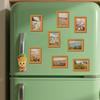Magnetic Wooden Refrigerator Magnet,Home Decoration,Cute Refrigerator Magnet