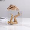 Minimalistische Abstrakte Charakter Harz Statue Acryl Vitrine Schreibtischdekoration Kreative Figuren Skulptur Raum Ästhetische Dekoration
