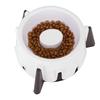 Pet Dog Cat Slow Food Feeder Bowl Cake Shape Wet and Dry Use Five Height Mode Adjustment Protect Spine