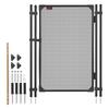 VEVOR Pool Fence Gate, 1.2 x 0.75 m Inground Swimming Pool Fences Gate, Outdoor Security Fencing Door Kit with Self-Closing and Self-Locking Design
