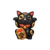 Black Maneki Neko Money Lucky Cat Chinese Japanese Statue