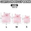 Nydelig Pig Piggy Bank Sparer Mynt Penger Søt Bankboks Vinyl Anti Fall Piggy Bank Bursdagsgaver Home Decor Ornament