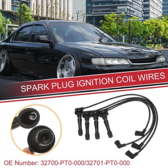 

4 Pcs Spark Plug Wire Ignition Coil Cable No32700-PT0-000 for Honda Accord