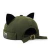 Adjustable Cat Ears Brimless Hat Cute Woman's Landlord Hat Simple Bucket Cap  Casual Wear