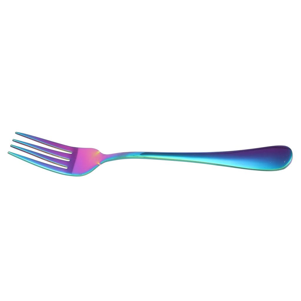 Fork Stainless Steel Western Style Tableware Flatware Suitable for Restaurant Kitchen HomeRainbow Colors