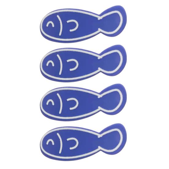 4Pcs Girl Hairpin Macaron Color Ocean Fish Shape Acrylic Hair Clips Smooth Rounded Edges Daily Styling Hair Accessory