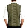 Men's V-Neck Sleeveless Knit Cardigan Vest