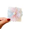 Spring-Summer Mesh Floral Hair Clip for Girls – Cute Camellia Princess Accessory
