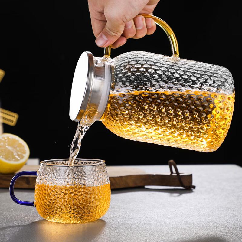 Shangqi Hammered Glass Water Pitcher