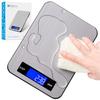 BOMATA Digital Scale, 20kg Capacity, 1g Increments, Waterproof and Stain-Resistant, with Milk/mL Mode, Latest Design and Craftsmanship, Stainless Stee