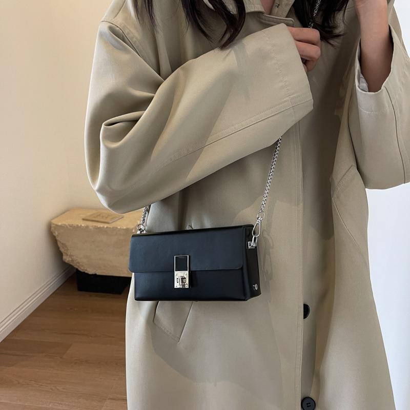 Premium Small Bag Women's Bag New Autumn Versatile Chain Shoulder Messenger Bag Texture Box Small Square Bag