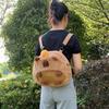 Kids Capybara Plush Backpack Large Capacity Capibara Knapsack Women Fashion Bag Kawaii Soft  Animal Doll Toy Birthday Gifts