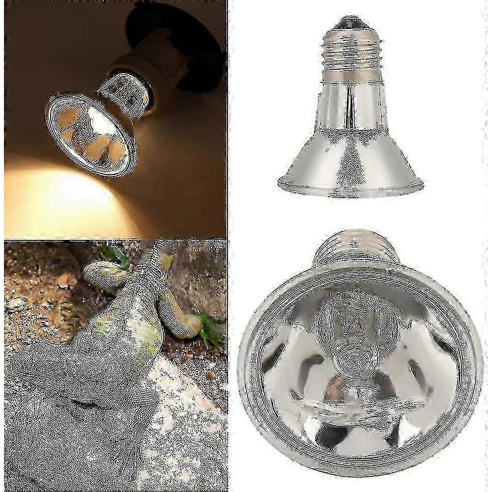 E27 Reptile Halogen Projector Lamp, Full Spectrum UVA UVB Bulb for Reptiles Turtles Lizards