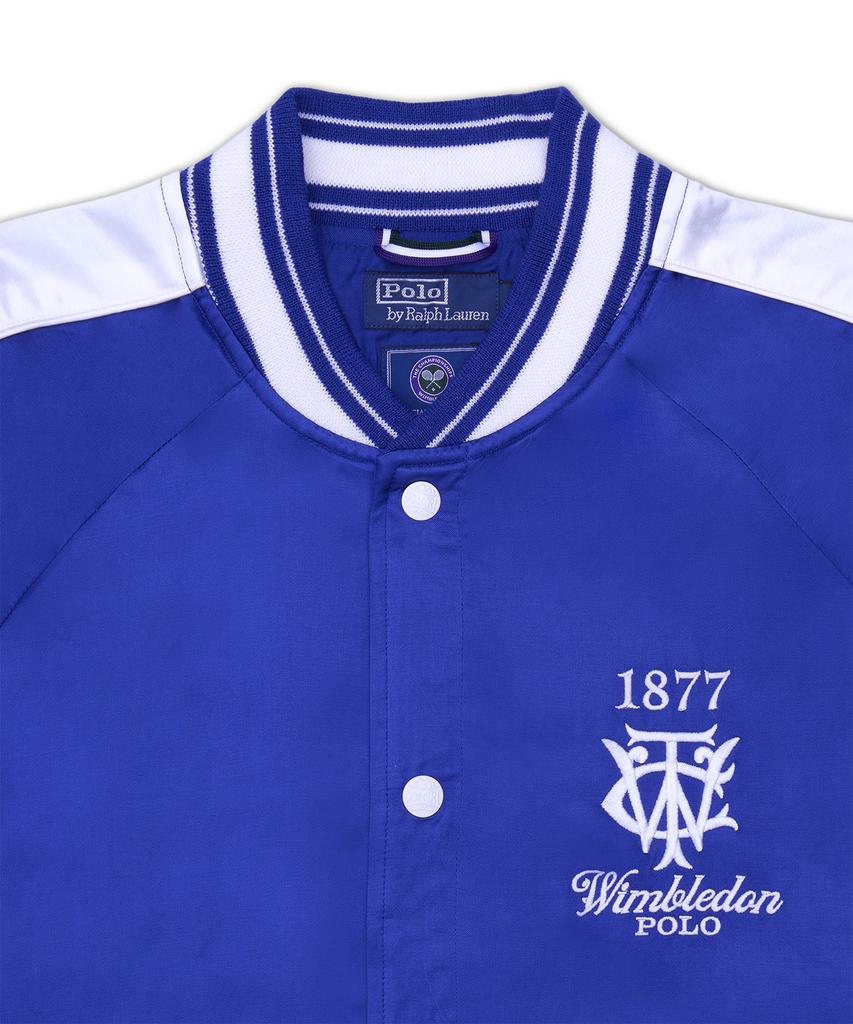 Polo Ralph Lauren Wimbledon Satin Baseball Jacket - Blue