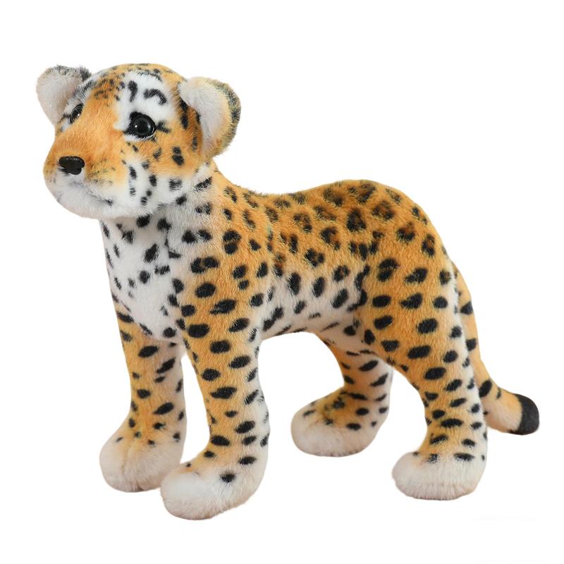 Peluche Animali Selvatici Realistici Giocattoli Peluche Tigre Leone Leopardo Bambola Animale Coccoloso Super Fresco Decorazione per la Casa Regalo di Compleanno per Bambini
