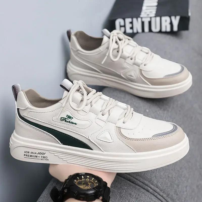 Casual Board Shoe Trends 2024 Vulcanize Shoes for Men Lightweight Leisure Trend Designer Luxury Adults Common Work Sneakers Man