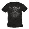 T-shirt Vichinga più venduta per uomo con motivo Teschio Barbuto Teschio Vichingo con Elmo e Corna Regali per Uomo Design Grafico Tatuaggio