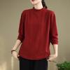 Top for Women Autumn Winter Large Size Loose Long Sleeve Knit Half-high Neck Pullover Sweaters Top