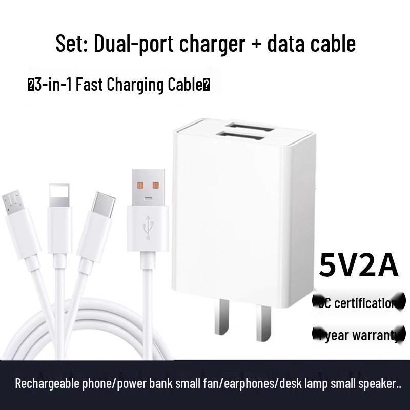 Universal 5V2A/5V1A Type-C Fast Charger for Android Devices
