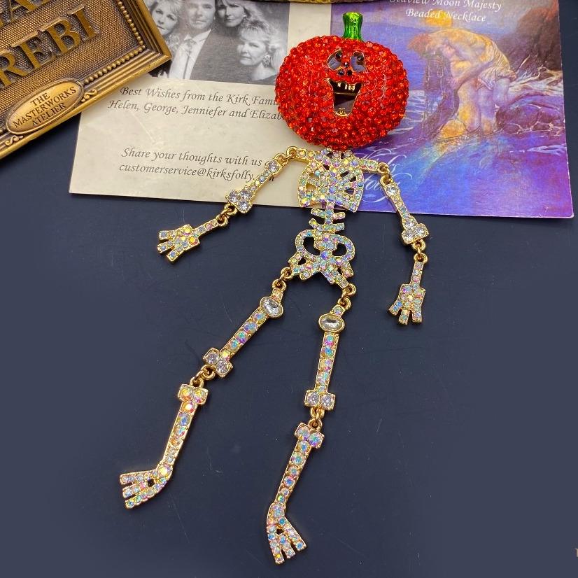 

Женские Девушки Винтаж Хэллоуин Тыква Полный Кристалл Брошь Значки Тяжелая Промышленность Стразы Забавная Булавка Корсажи Подарок