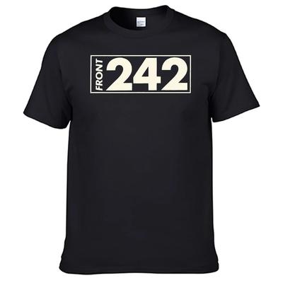 Front 242 T-shirt Unisex 100% katoen Unisex dames shirt top verkoop N08