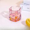 Transparent Whiskey Twisted Glass Cup,High Beauty Water Cup Beer Glass Household Juice Glasses Cold Drink Glassware