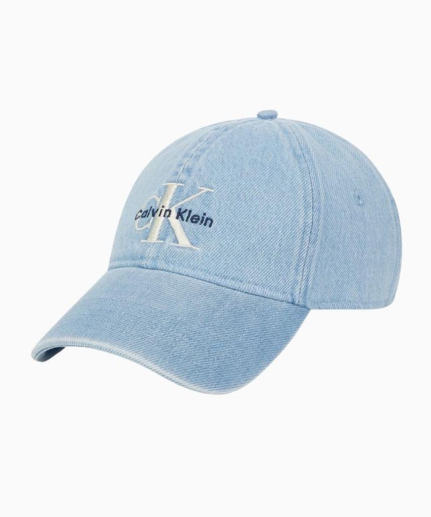 Kaelbinkeullainjin Ckj Monogram Denim Embroidered Ball Cap 4G5007G Lhk