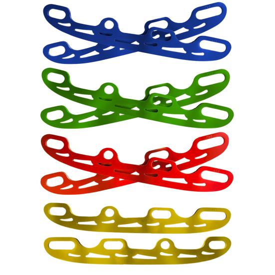 1 Pair Roller Skate Ski Blade Anti-rust Durable Stainless Steel Versatile Roller Ice