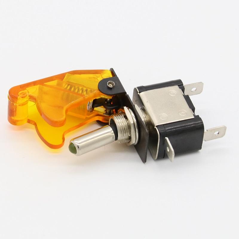 High Quality 4pcs Red 12V 20A Racing Car Truck Boat Cover LED Push Button Rocker Toggle Switch Control