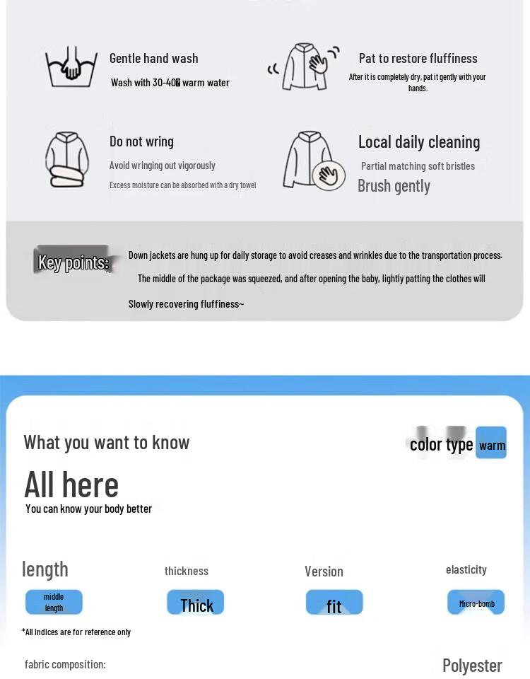 Xue Zhong Fei 2024 Women's Winter Down Jacket L X40143380F