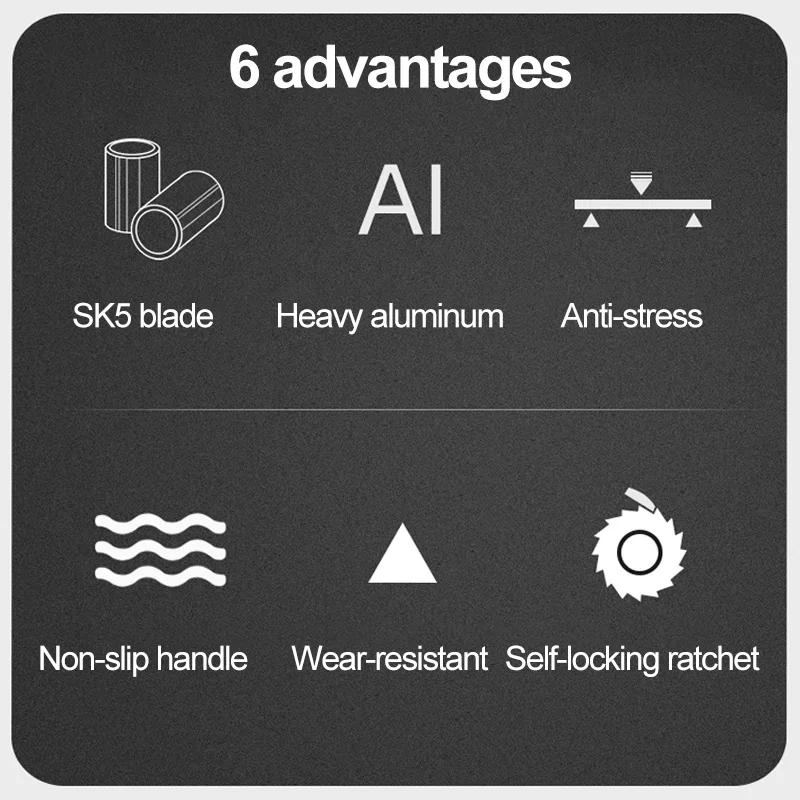 SK5 Pipe Scissors 32MM Pipe Cutter Material Ratchet PVC/PU/PP/PE Hose Pipe Cutter Scissors Hand Tools Repair Tools