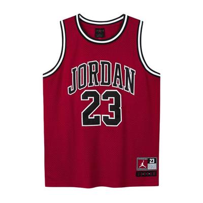 NBA Kids Letter Pattern Printed Breathable Mesh Basketball Jersey Kids Jersey Red DO1968-687